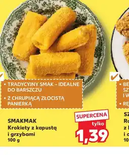 Kaufland Krokiety z kapustą i grzybami Smakmak oferta