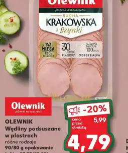 Kaufland Wędliny podsuszane w plastrach Olewnik oferta