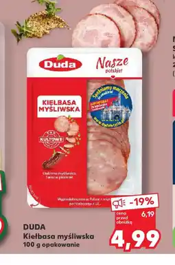 Kaufland Kiełbasa myśliwska Duda oferta