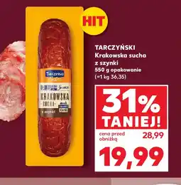 Kaufland Krakowska sucha z szynki Tarczyński oferta