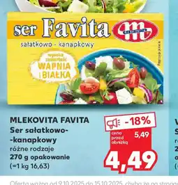 Kaufland Ser sałatkowo-kanapkowy Mlekovita Favita oferta