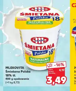 Kaufland Smietana Polska Mlekovita oferta
