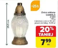 Carrefour Znicz szklany z-569 oferta