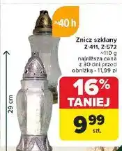 Carrefour Znicz szklany z-572 oferta