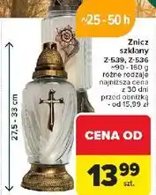 Carrefour Znicz szklany z-536 oferta