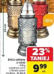 Carrefour Znicz szklany tuba u-5532 oferta