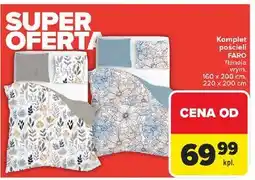 Carrefour Komplet pościeli bawełnianej faro 220 x 200 cm + 2x 70 80 oferta