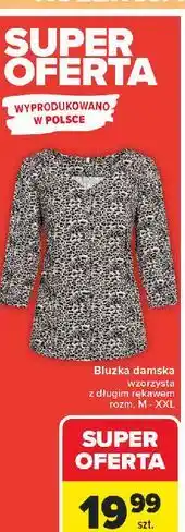 Carrefour Bluzka damska długi rękaw m-2xl oferta