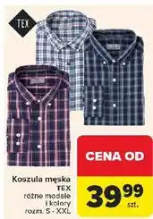 Carrefour Koszula męska s-xxl Tex oferta