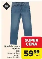 Carrefour Bermudy męskie jeans s-xxl Tex oferta
