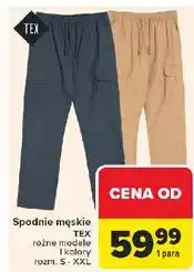 Carrefour Spodnie męskie s-xxl Tex oferta