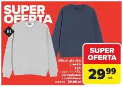 Carrefour Bluza nierozpinanana z nadrukiem s-xxl Tex oferta
