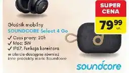 Carrefour Głośnik select 4 go czarny Soundcore oferta