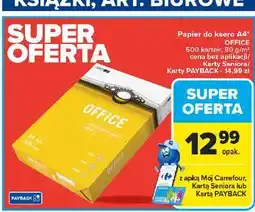 Carrefour Papier ksero office a4 oferta