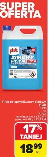 Carrefour Płyn do spryskiwaczy -17c zimowy Plak oferta