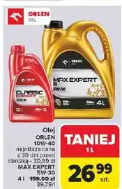 Carrefour Olej silnikowy max expert 5w-30 Orlen Oil oferta