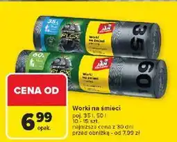 Carrefour Worki na śmieci z taśmą 35 l Jan Niezbędny oferta