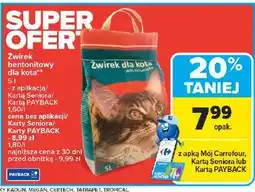 Carrefour Żwirek dla kota oferta