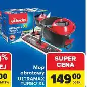 Carrefour Komplet wiadro + mop płaski xl Vileda Ultramax oferta