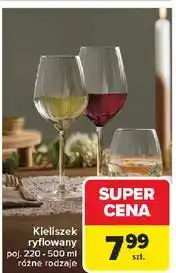 Carrefour Kieliszek do wina ryflowany 500 ml Carrefour oferta