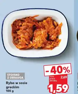 Kaufland Ryba w sosie greckim oferta