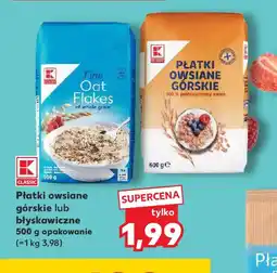 Kaufland Płatki owsiane górskie lub błyskawiczne oferta