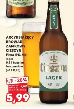 Kaufland Arcyksiążęcy Browar Zamkowy Cieszyn Lager oferta