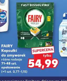 Kaufland Kapsułki do zmywarek Fairy oferta