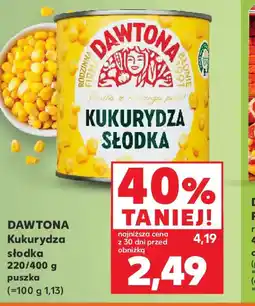 Kaufland Kukurydza słodka Dawtona oferta