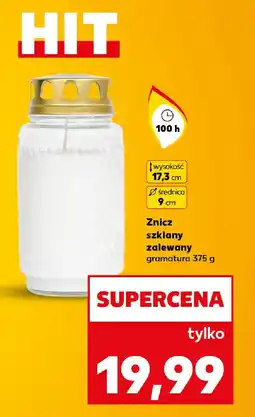 Kaufland Znicz szklany zalewany oferta