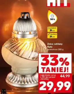 Kaufland Znicz szklany Kula oferta