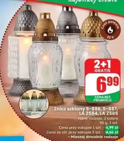 Dino Znicz szklany S-886, S-887, LA Z584, LA Z585 oferta