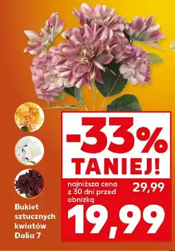 Kaufland Bukiet sztucznych kwiatów Dalia 7 oferta