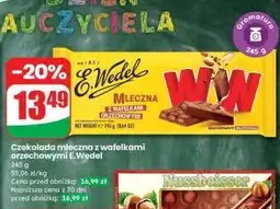 Dino Czekolada mleczna z wafelkami orzechowymi E.Wedel oferta