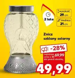 Kaufland Znicz szklany solarny oferta