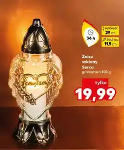 Kaufland Znicz szklany Serca oferta