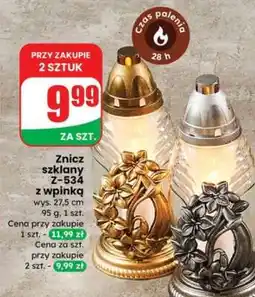 Dino Znicz szklany Z-534 z wpinką oferta