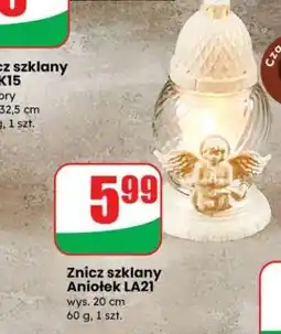 Dino Znicz szklany Aniołek LA21 oferta