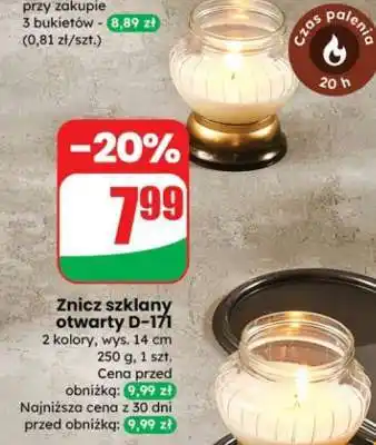 Dino Znicz szklany otwarty D-171 oferta