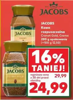 Kaufland JACOBS Kawa rozpuszczalna Cronat Gold, Crema 200 g opakowanie oferta