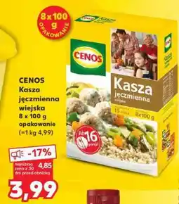 Kaufland CENOS Kasza jęczmienna wiejska 8 x 100 g opakowanie oferta