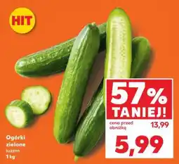 Kaufland Ogórki zielone luzem 1 kg oferta