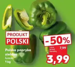 Kaufland Polska papryka zielona luzem 1 kg oferta