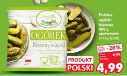 Kaufland Polskie ogórki kiszone 400 g opakowanie oferta