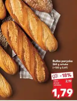 Kaufland Bułka paryska 260 g sztuka oferta