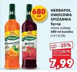 Kaufland HERBAPOL OWOCOWA SPIŻARNIA Syrop oferta