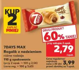 Kaufland 7DAYS MAX Rogalik z nadzieniem oferta