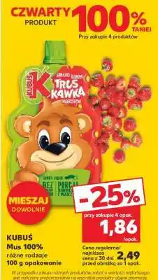 Kaufland KUBUŚ Mus 100% różne rodzaje oferta