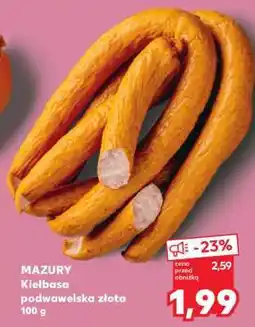 Kaufland MAZURY Kiełbasa podwawelska złota 100 g oferta