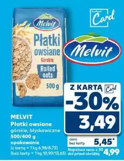 Kaufland MELVIT Płatki owsiane górskie, błyskawiczne 500/400 g opakowanie oferta
